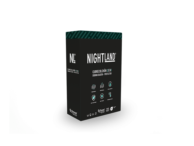 Cubrecolchón Nightland Tencel Protector 2 en 1