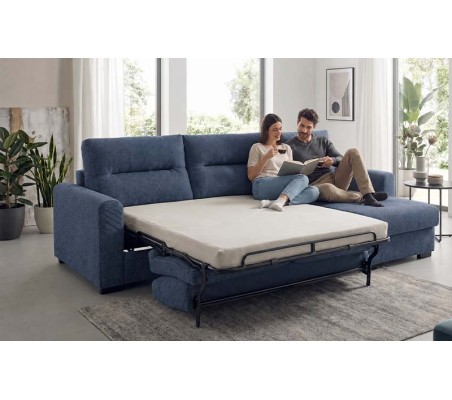 Sofá Cama Chaise Longue Nessen Ena New con Arcón