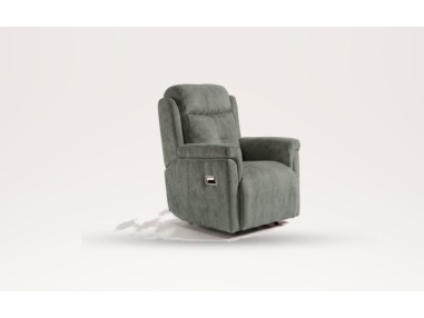 Nessen Helo Recliner Armchair - Blue Perla