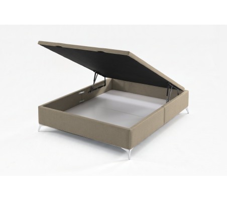 Nessen Bernat Upholstered Ottoman Storage Bed - Denver 02, open