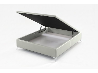 Canapé Tapizado Nessen Bernat - Polipiel Blanco, abierto