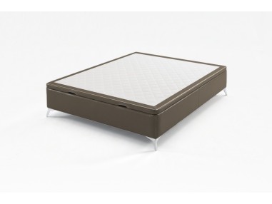 Nessen Bernat Upholstered Ottoman Storage Bed - Polipiel Visón