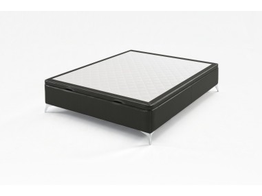 Nessen Bernat Upholstered Ottoman Storage Bed - Polipiel Gris