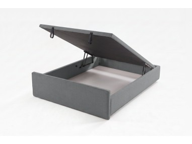 Nessen Benet Upholstered Ottoman Storage Bed - Denver 17, open