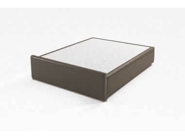 Nessen Benet Upholstered Ottoman Storage Bed - Polipiel Visón