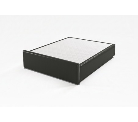Nessen Benet Upholstered Ottoman Storage Bed - Polipiel Gris