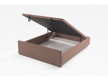 Nessen Benet Upholstered Ottoman Storage Bed - Lido 14, open