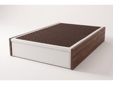 Nessen Denise Wooden Ottoman Storage Bed - Bellota y Polipiel Blanco
