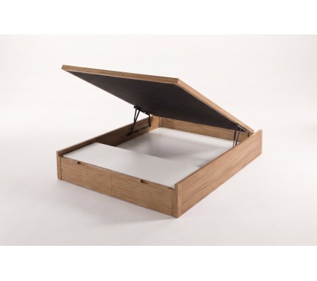 Canapé de Madera Nessen Bonat - Bruma, abierto