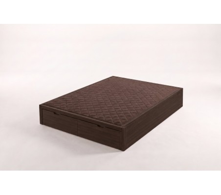 Nessen Bonat Wooden Ottoman Storage Bed - Wengué