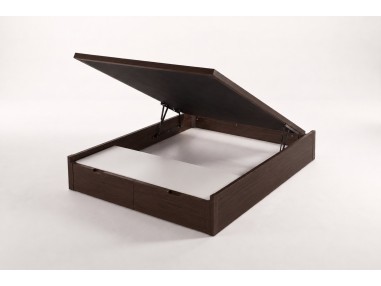 Canapé de Madera Nessen Bonat - Wengué, abierto
