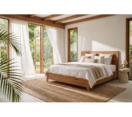 Nessen Bantis Wooden Ottoman Storage Bed - Bruma, room setting