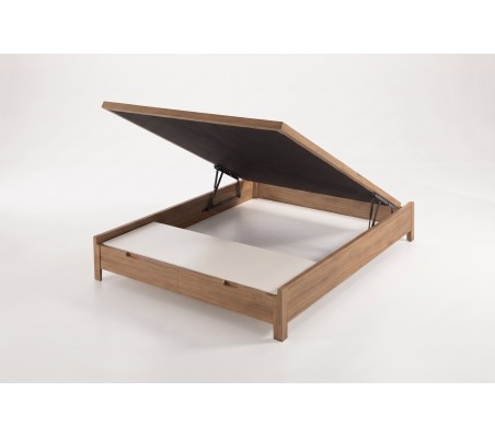 Canapé de Madera Nessen Bantis - Bruma, abierto