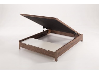 Nessen Bantis Wooden Ottoman Storage Bed - Bellota, open