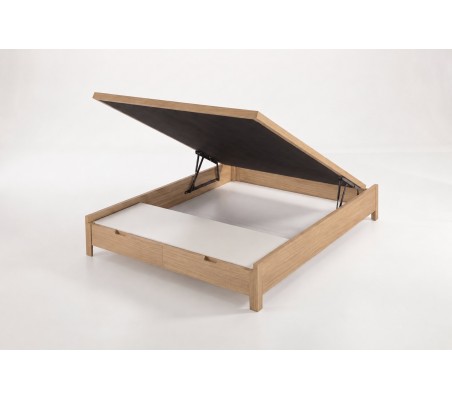 Canapé de Madera Nessen Bantis - Roble, abierto