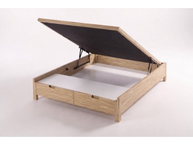 Nessen Zarel Bettkasten aus Holz - Cambrian, geöffnet