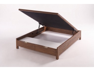 Nessen Zarel Wooden Ottoman Storage Bed - Bellota, open