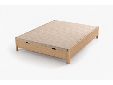 Nessen Zarel Wooden Ottoman Storage Bed - Roble