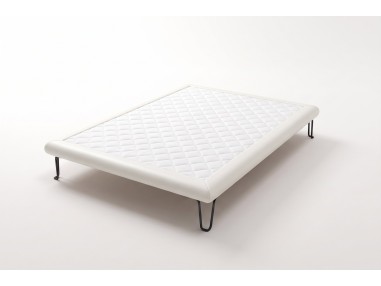 Nessen Brume gepolsterte Bettbasis - Polipiel Blanco