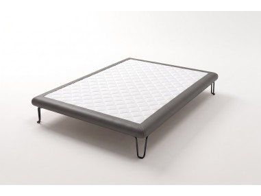 Nessen Brume Upholstered Bed Base - Polipiel Gris
