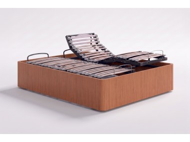Canapé Articulado Eléctrico Nessen Infinity - Cerezo, somier de láminas