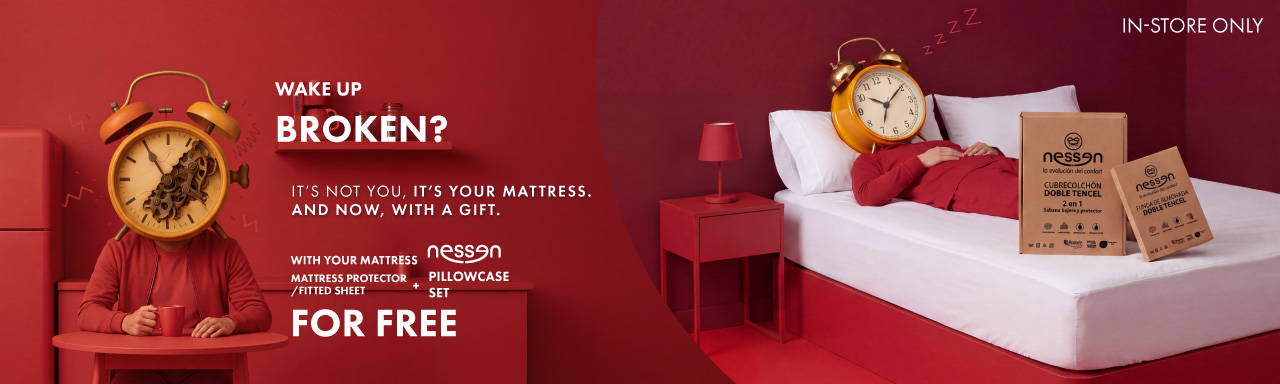 It’s not you, it’s your mattress: free mattress protector and pillowcase set with your Nessen mattress