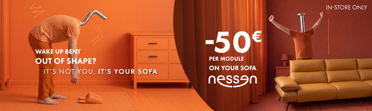 It’s not you, it’s your sofa: €50 off per module on Nessen sofas