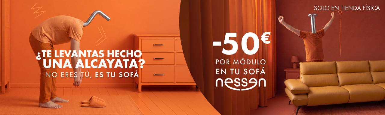 No eres tú, es tu sofá: 50 € de descuento por módulo en sofás Nessen