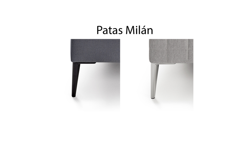 Juegos de patas Milán en diferentes acabados